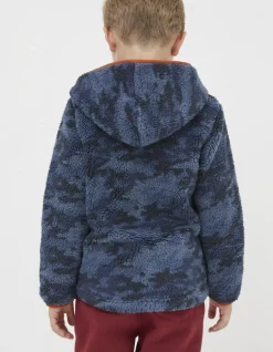 Camo Fleece Zip Up Hoodie