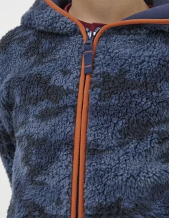 Camo Fleece Zip Up Hoodie