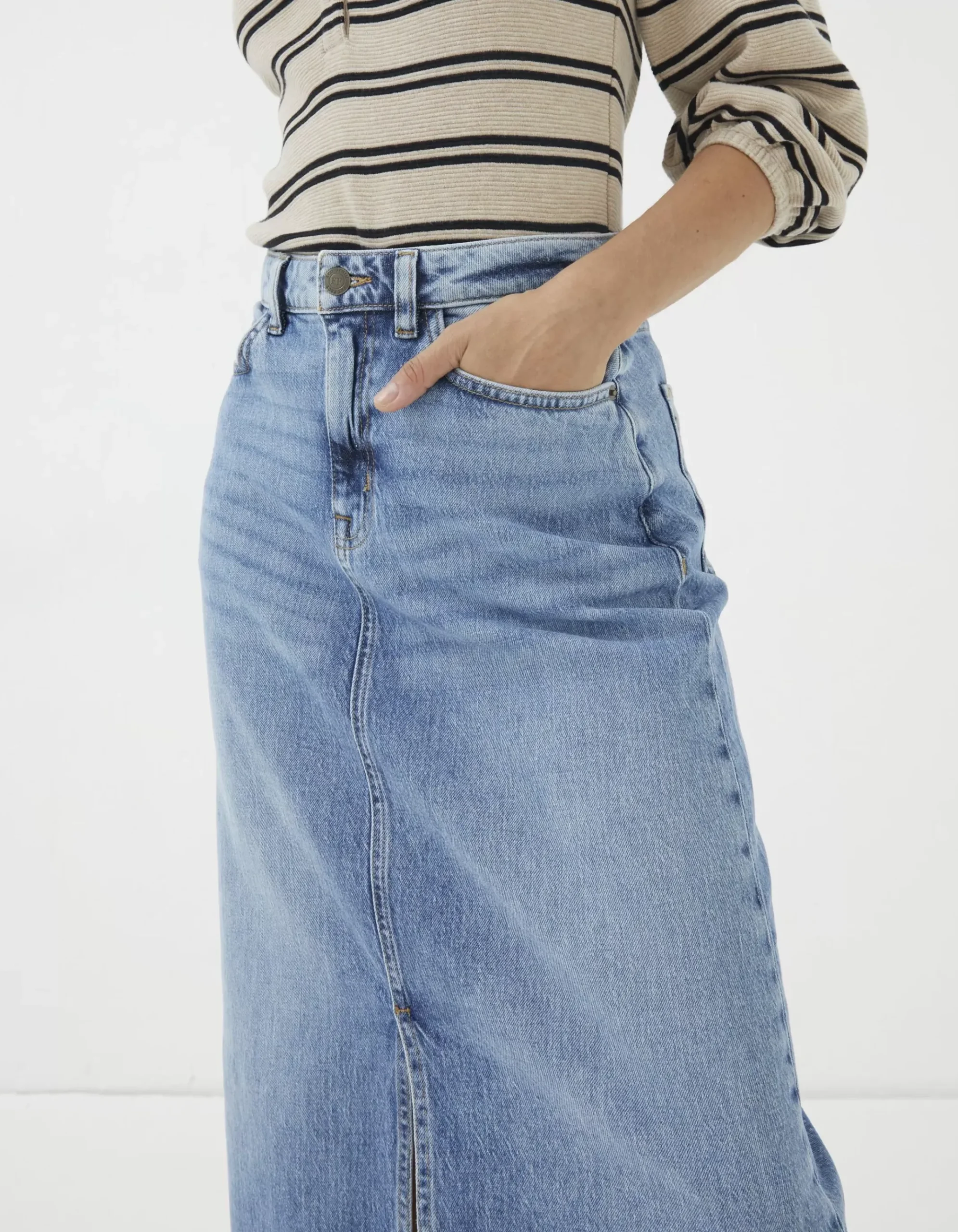Carla Denim Midi Skirt