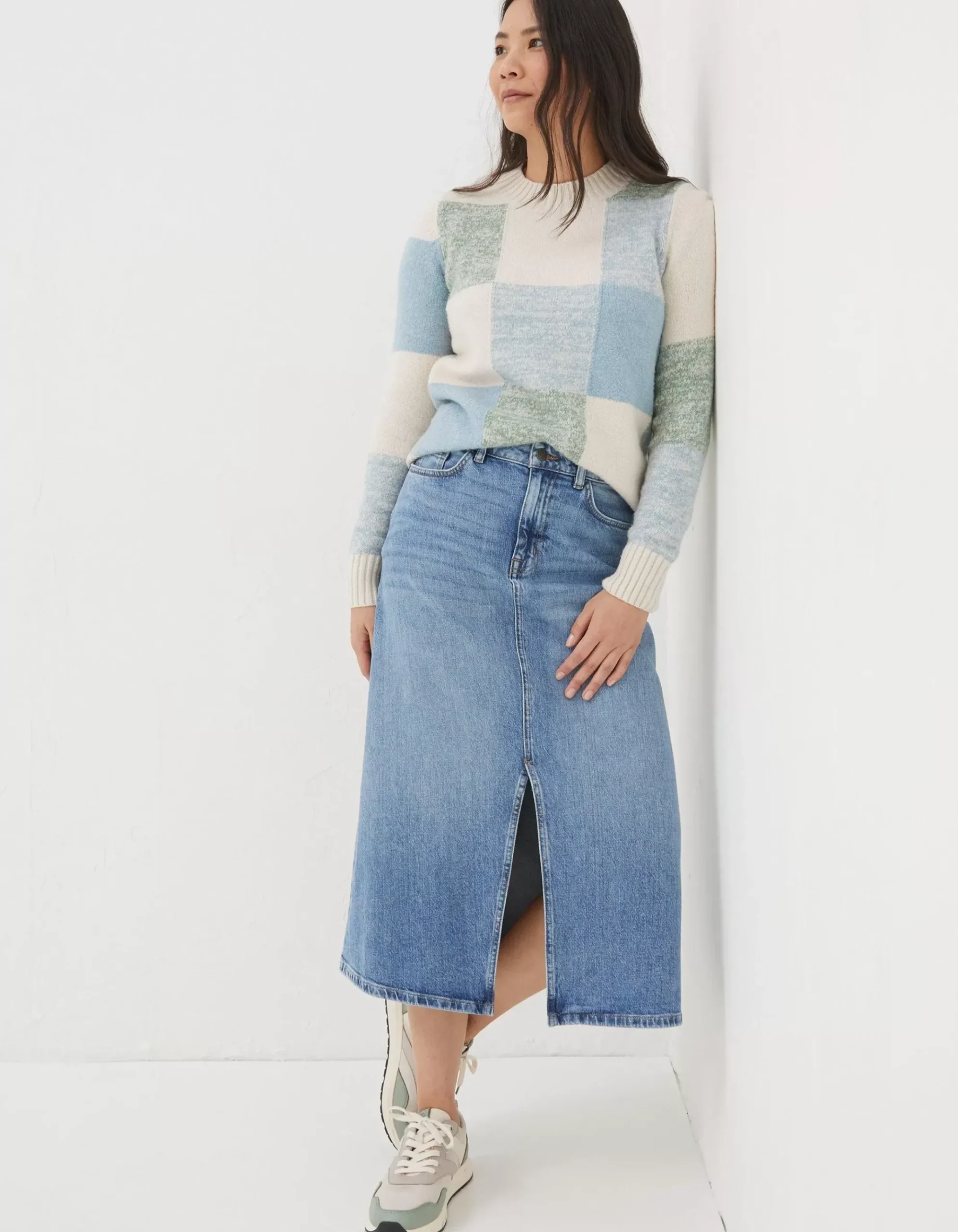 Carla Denim Midi Skirt