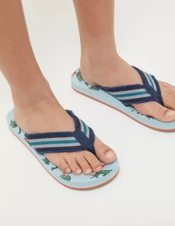 Carter Crocodile Flip Flops