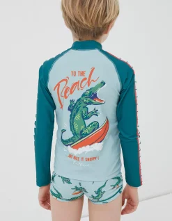 Carter Crocodile Rash Vest
