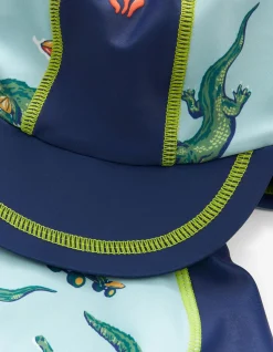 Carter Crocodile Surf Suit And Hat Set