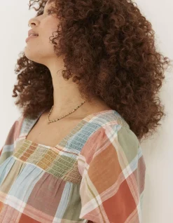 Catherine Check Blouse