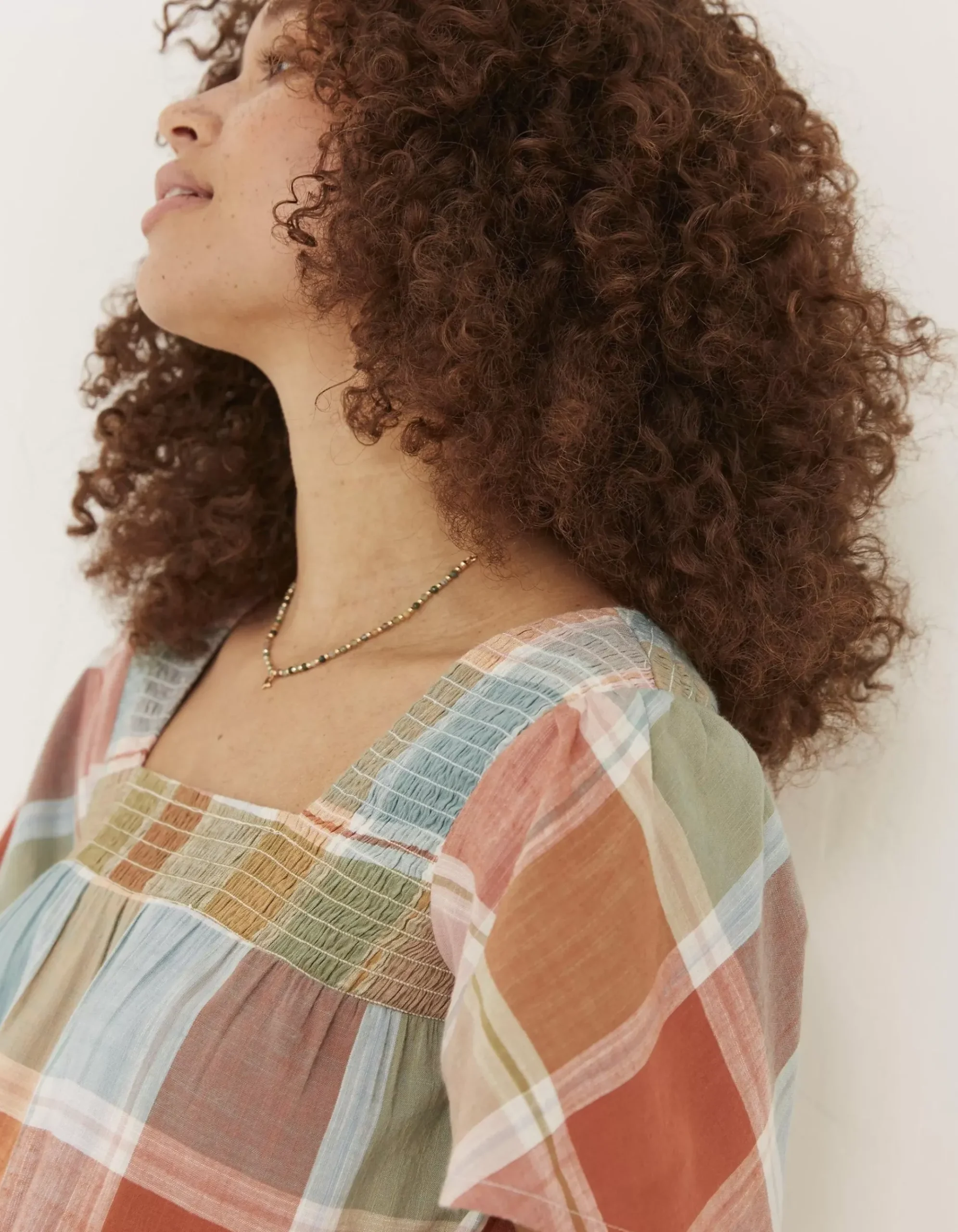 Catherine Check Blouse