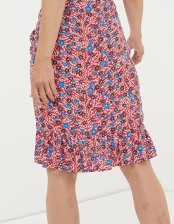 Cece Woodblock Meadow Skirt