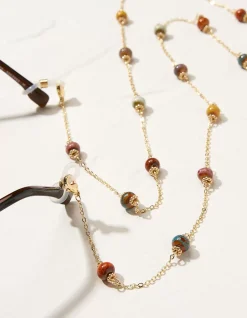Ceramic Bead Glasses Chain