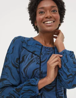 Charlee Marble Print Top