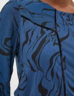 Charlee Marble Print Top