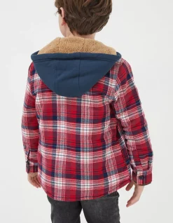 Check Hooded Shacket