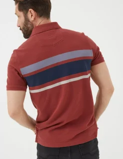 Chest Stripe Pique Polo