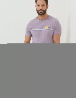 Chest Stripe Wave T-Shirt