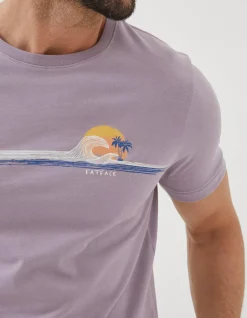 Chest Stripe Wave T-Shirt