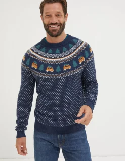 Christmas Campervan Fairisle Jumper