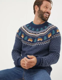 Christmas Campervan Fairisle Jumper