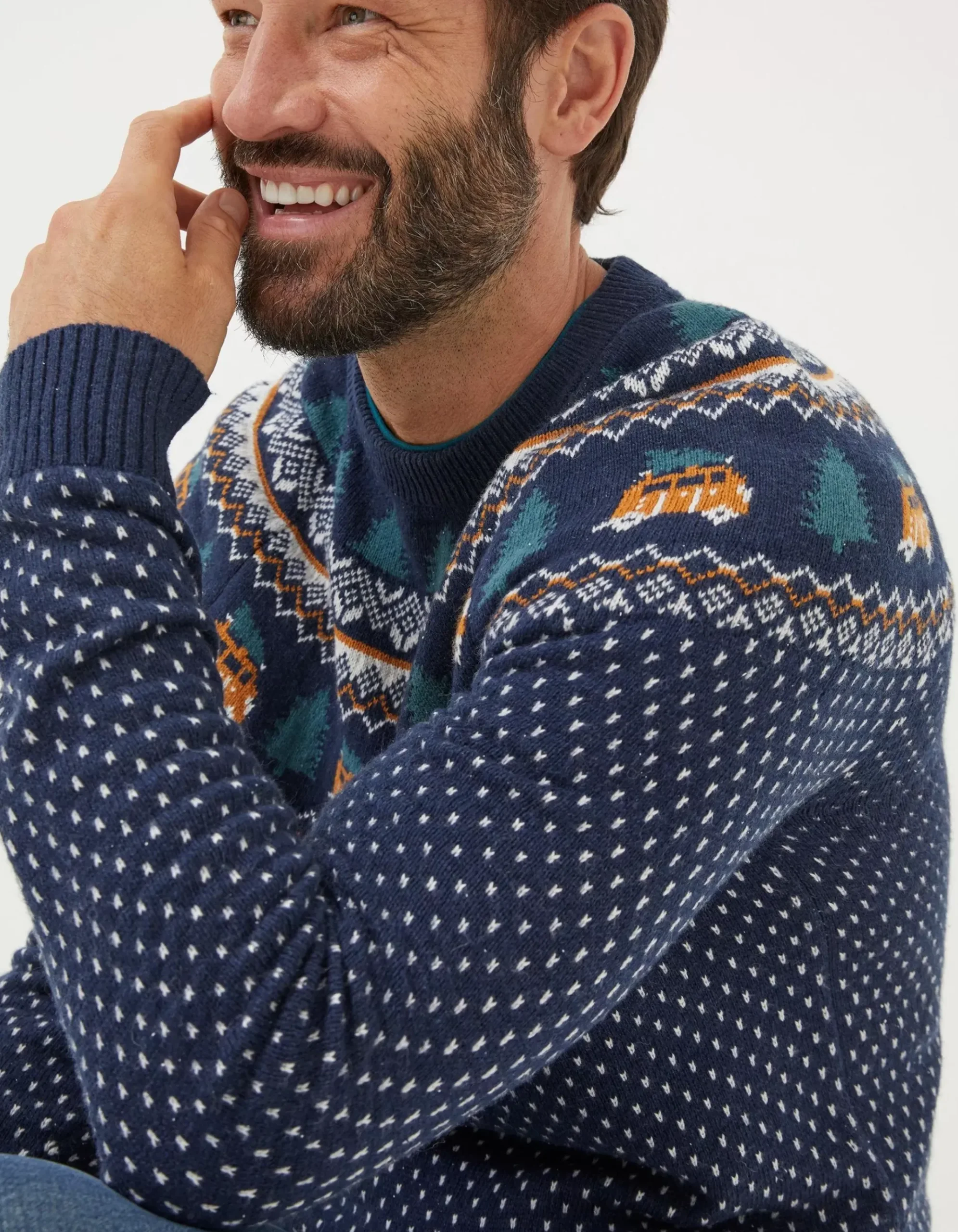 Christmas Campervan Fairisle Jumper