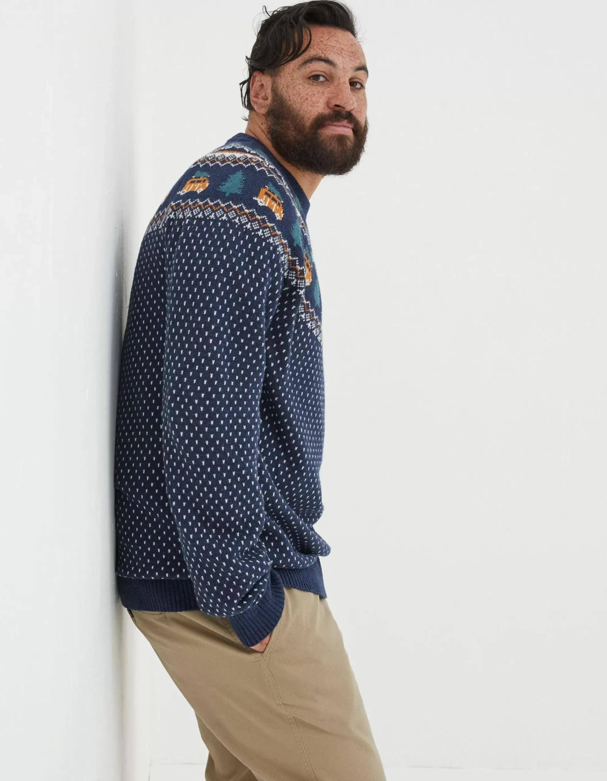 Christmas Campervan Fairisle Jumper