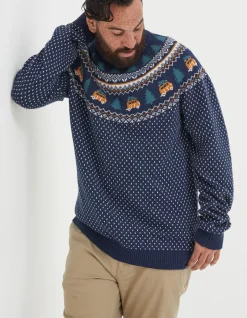 Christmas Campervan Fairisle Jumper