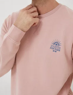 Circle Print Crew Sweatshirt