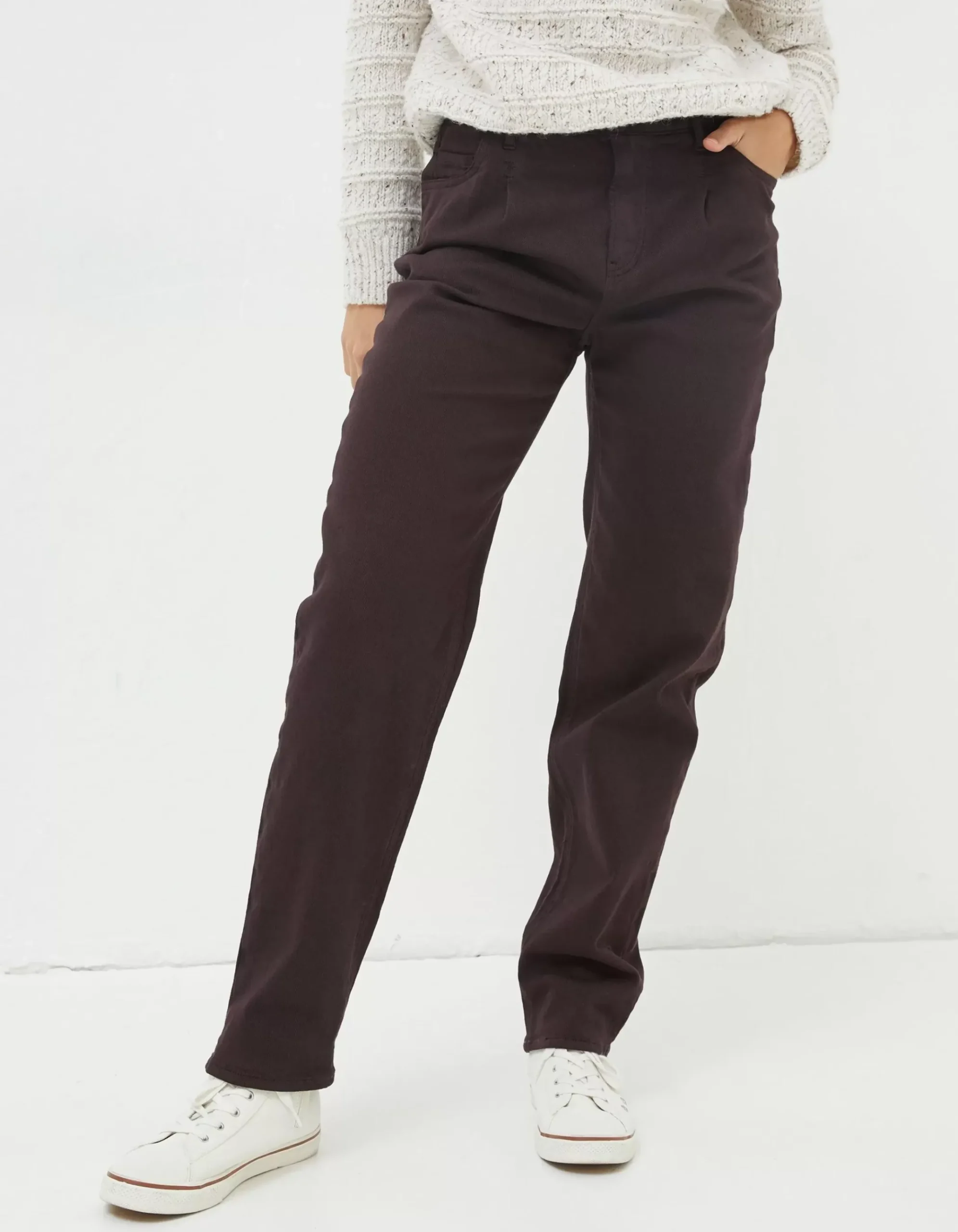 Cleo Canvas Barrel Leg Chino
