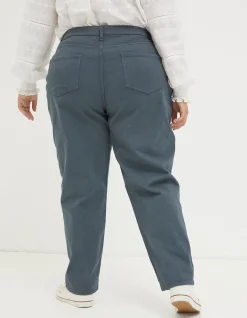 Cleo Canvas Barrel Leg Chino