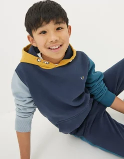 Colour Block Popover Hoodie