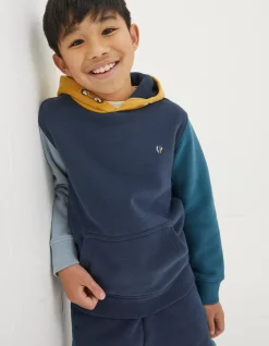 Colour Block Popover Hoodie