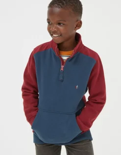 Colourblock Half Neck Sweat