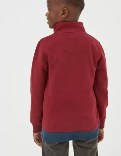 Colourblock Half Neck Sweat