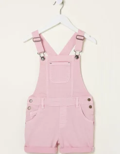 Coloured Shortie Dungarees