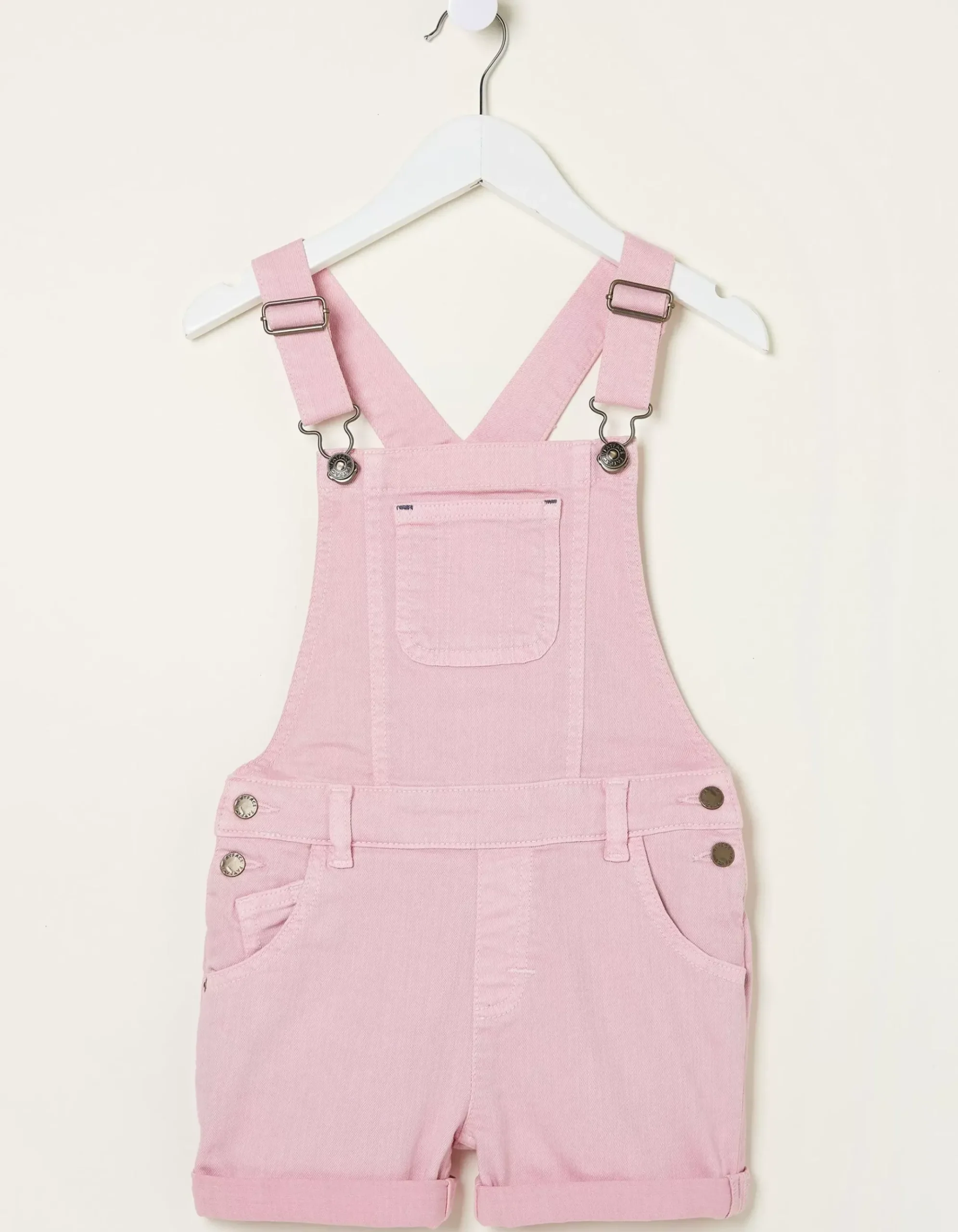Coloured Shortie Dungarees