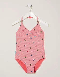 Conversational Stripe Swimsuit
