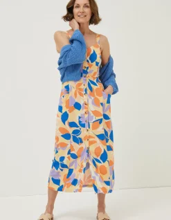Corey Stencil Floral Midi Dress