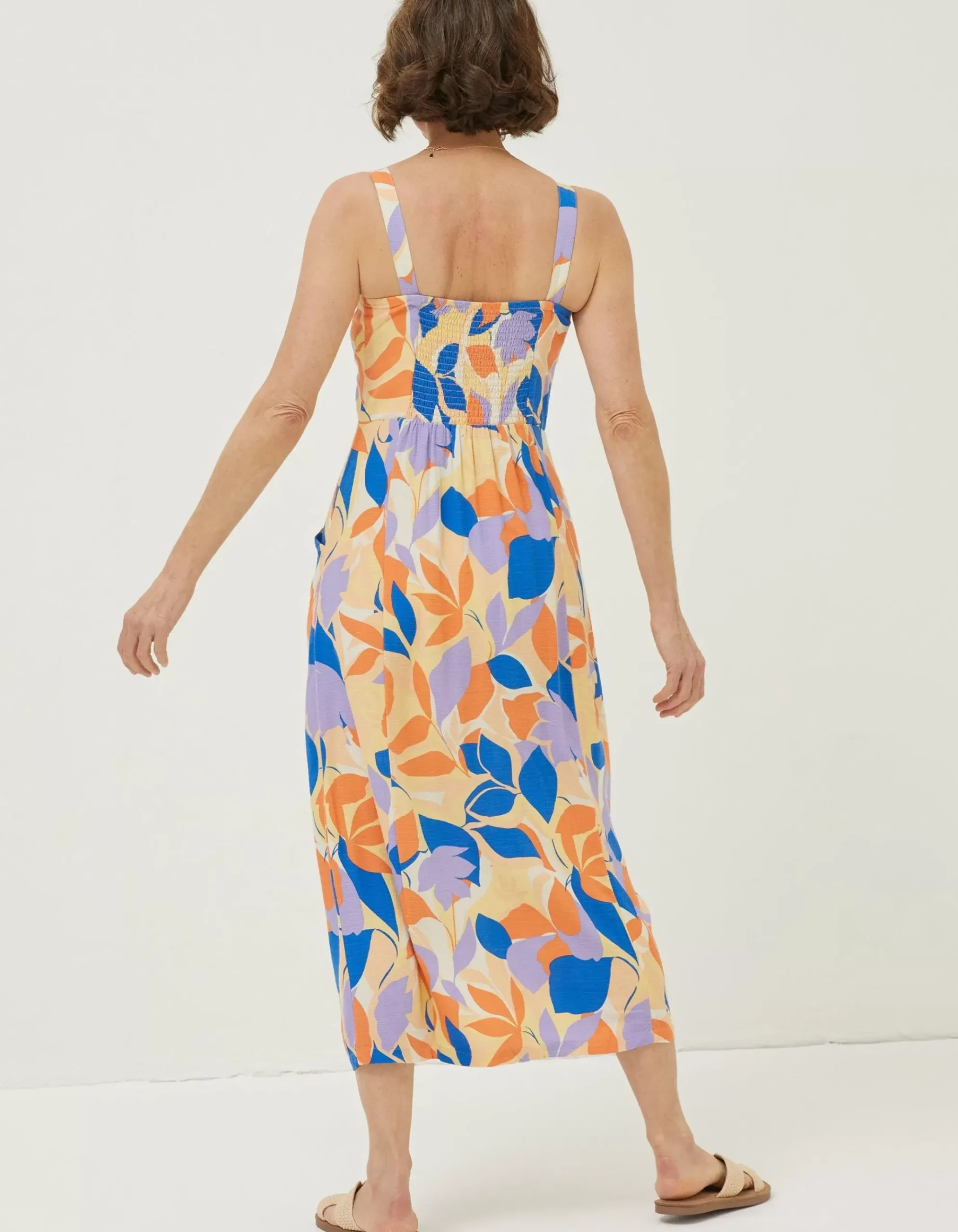 Corey Stencil Floral Midi Dress