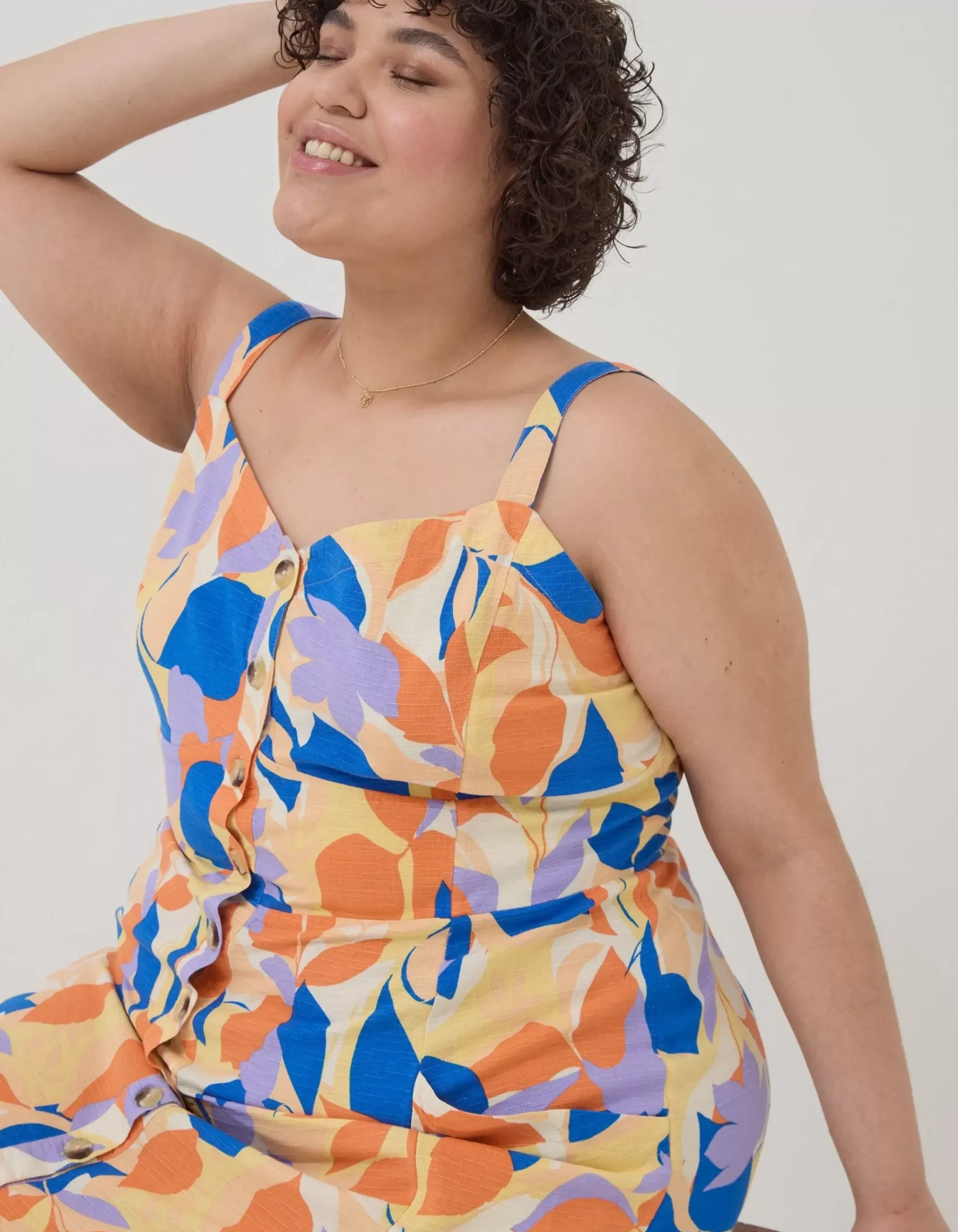 Corey Stencil Floral Midi Dress