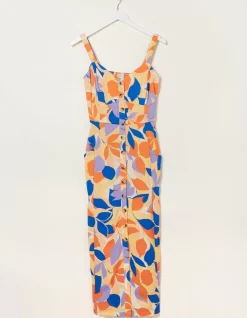 Corey Stencil Floral Midi Dress