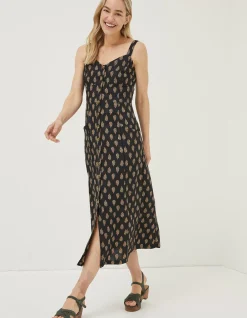Corey Woodblock Linen Dress