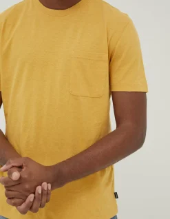 Cotton Linen Pocket T-Shirt