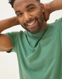 Cotton Linen Pocket T-Shirt