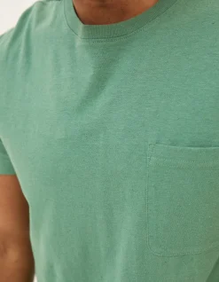 Cotton Linen Pocket T-Shirt