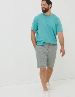 Cove Boat Embroidered Shorts