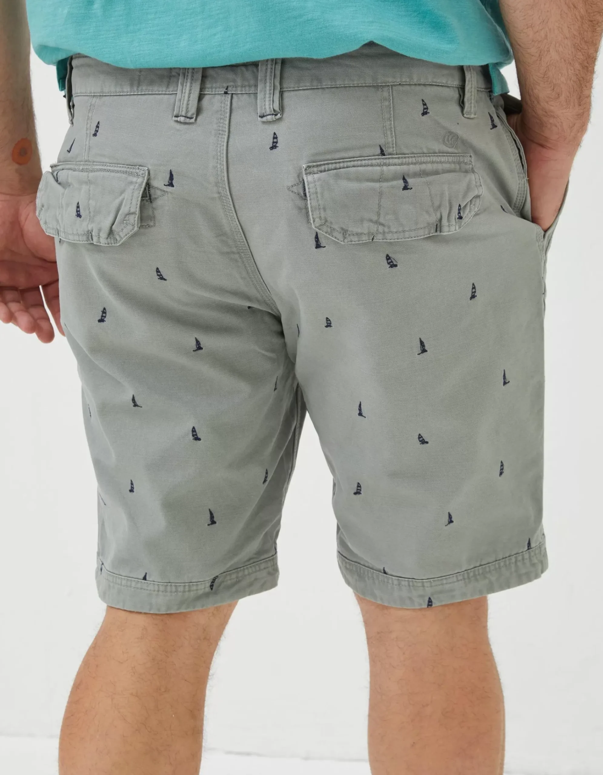 Cove Boat Embroidered Shorts