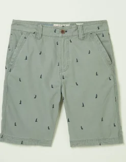 Cove Boat Embroidered Shorts