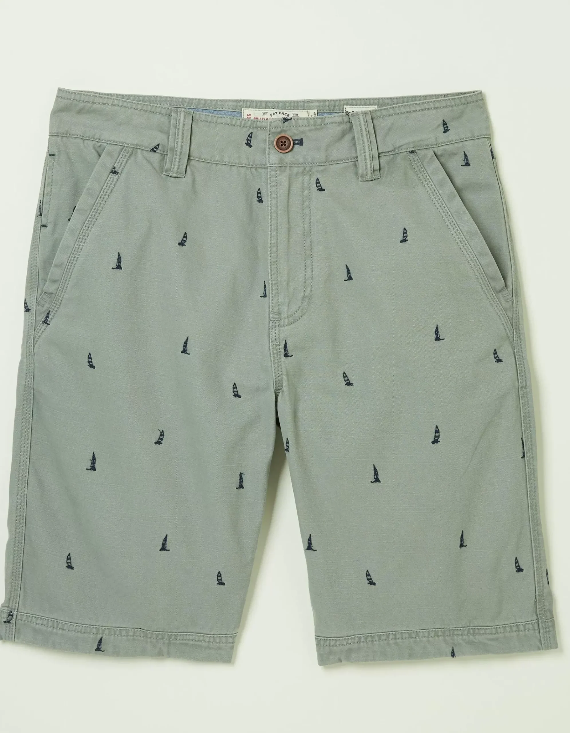 Cove Boat Embroidered Shorts