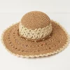 Crochet Straw Sun Hat