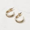 Daisy Enamel Hoop Earrings