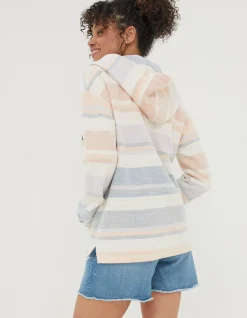 Daisy Textured Stripe Hoodie