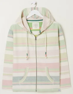 Daisy Textured Zip Up Hoodie