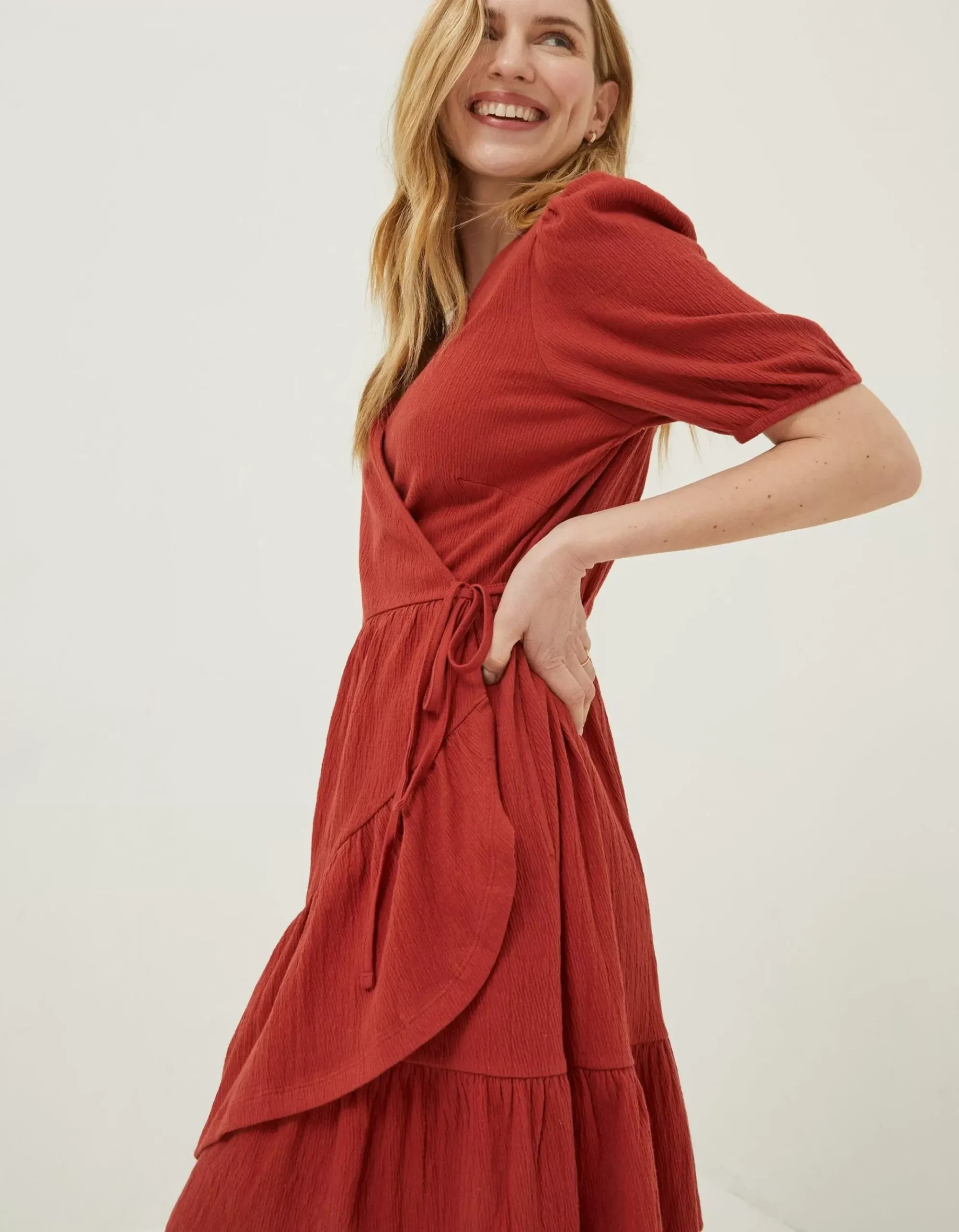 Danica Jersey Wrap Dress