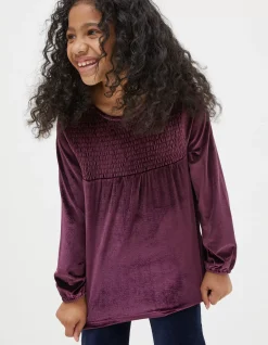 Darcey Velvet Smocked Top